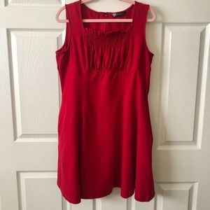 eShakti red sleeveless fitted dress 14